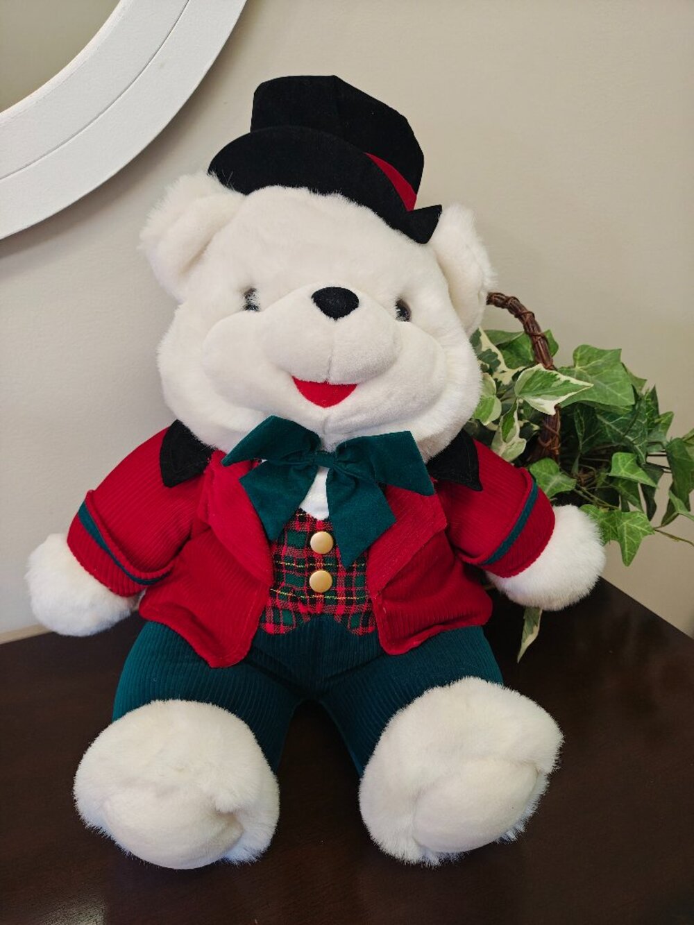 Vintage Dan Dee Charles Dickens Bear Early 1990s Teddy Bear Collectible Plush